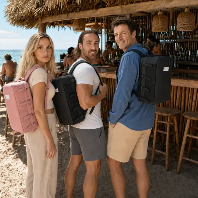 Martyna, Marlon and Ryan — the Ryanwear founders